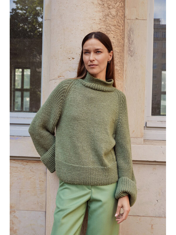 Lana Grossa PULLOVER Setosa - Strikkeoppskrift (DK)