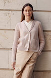 Lana Grossa JAKKE Cool Wool Seta - Strikkeoppskrift (DK)