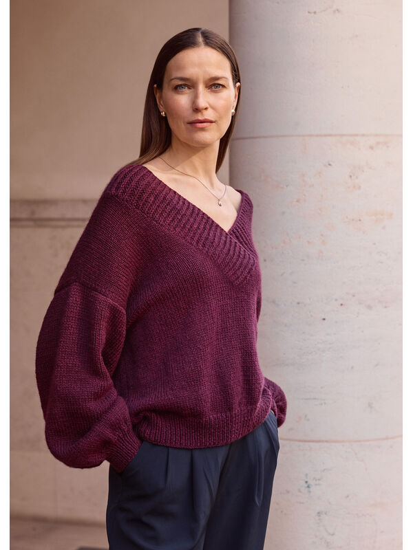 Lana Grossa PULLOVER Cool Merino - Strikkeoppskrift (SE)