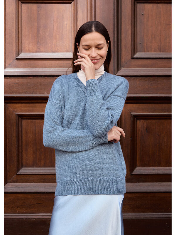 Lana Grossa PULLOVER Setosa - Strikkeoppskrift (DK)