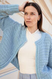Lana Grossa JAKKE Cool Wool & Alta Moda Cashmere 16 & Silkhair - Strikkeoppskrift (DK)