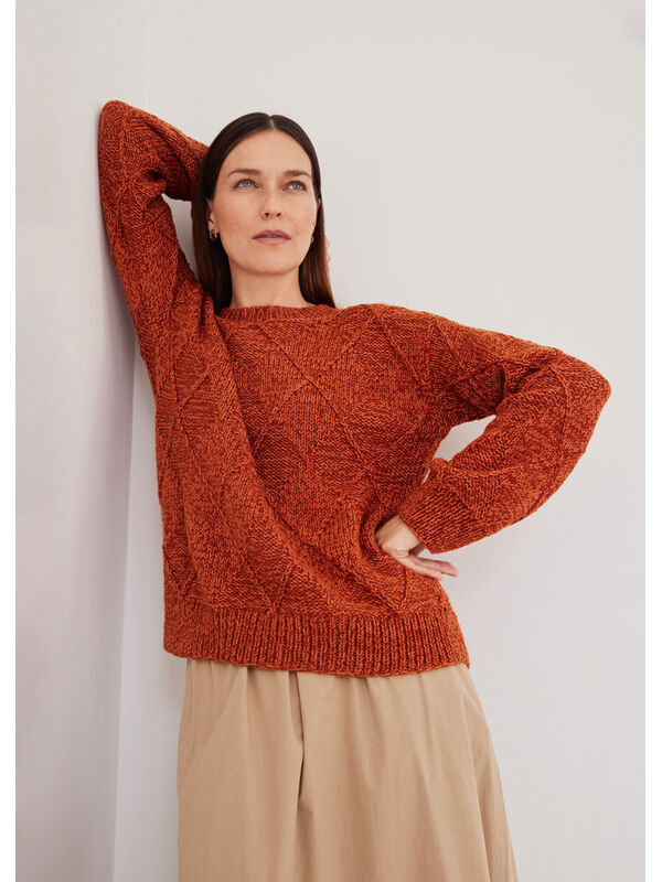 Lana Grossa PULLOVER Ecopuno & Merino Superiore - Strikkeoppskrift (SE)