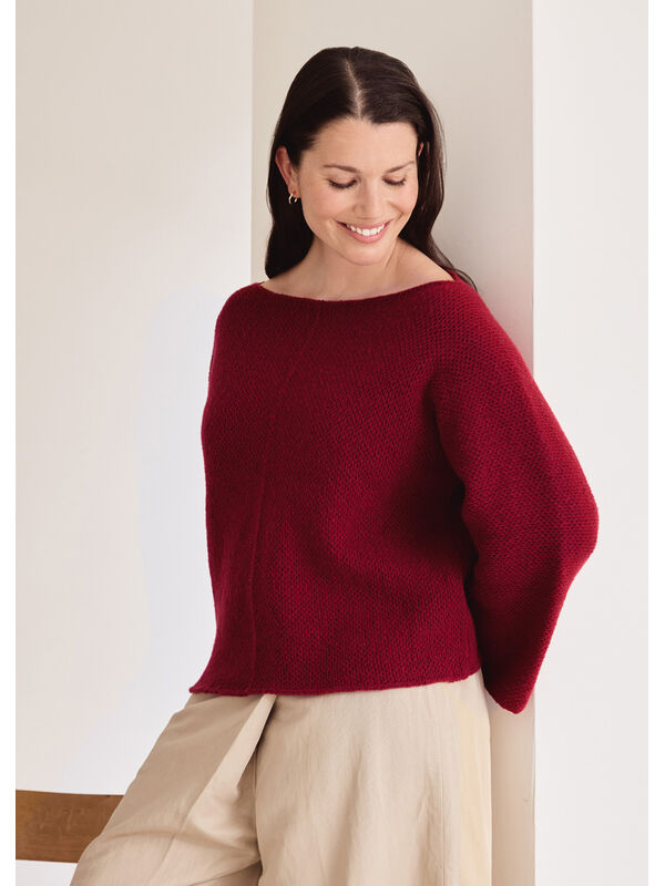 Lana Grossa PULLOVER Cashmere 16 Fine - Strikkeoppskrift (SE)