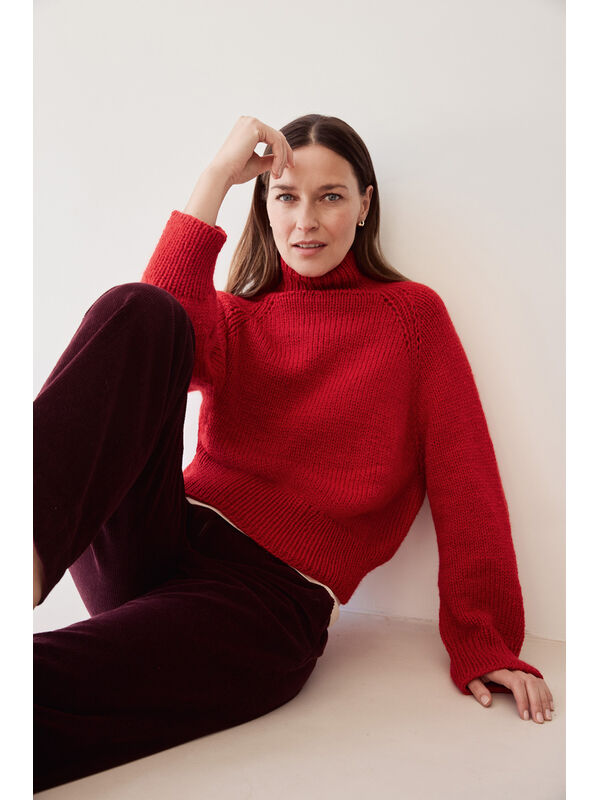Lana Grossa PULLOVER Cool Merino Big - Strikkeoppskrift (DK)