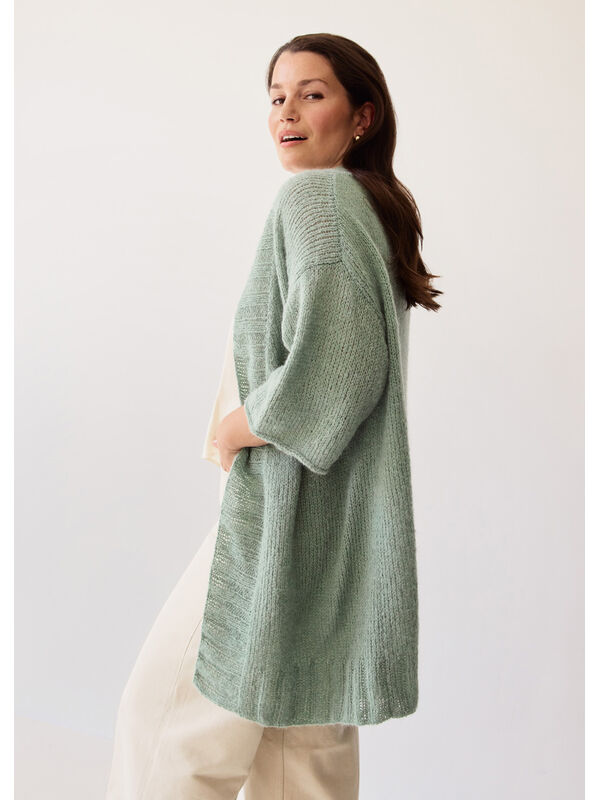 Lana Grossa CARDIGAN Setasuri - Strikkeoppskrift (Dk)