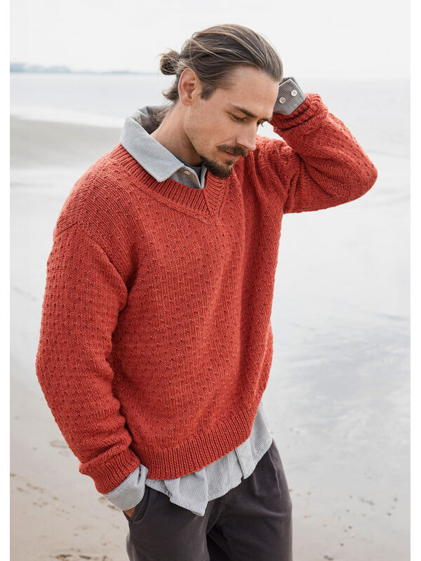 Lana Grossa PULLOVER Bingo Mélange - Strikkeoppskrift (DK)