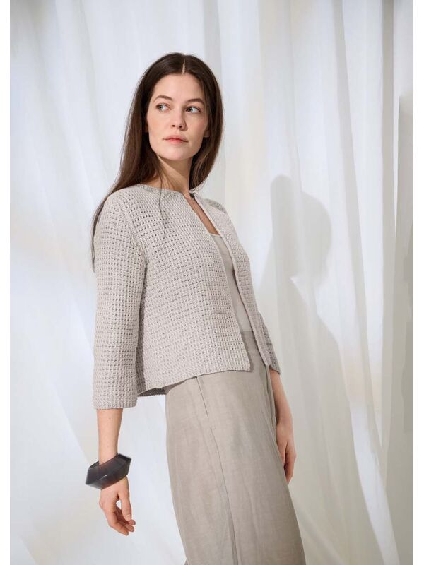 Lana Grossa JAKKE Summer Cashmere - Strikkeoppskrift (NO)