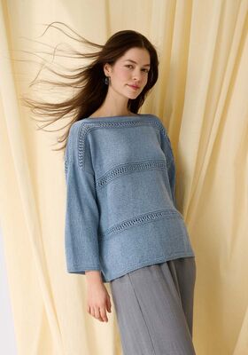 PULLOVER Summer Cashmere - Strikkeoppskrift (NO) fra Lana Grossa