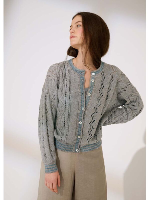 Lana Grossa CARDIGAN Diversa - Strikkeoppskrift (NO)