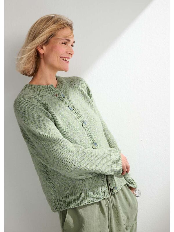 Lana Grossa CARDIGAN Alta Moda Cotolana & Sottile - Strikkeoppskrift (NO)