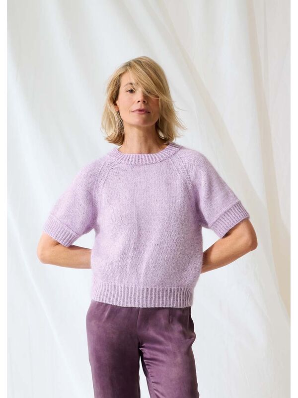 Lana Grossa PULLOVER Elastico & Silkhair - Strikkeoppskrift (NO)