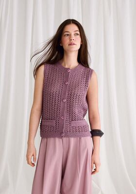 VEST Summer Cashmere - Strikkeoppskrift (NO) fra Lana Grossa