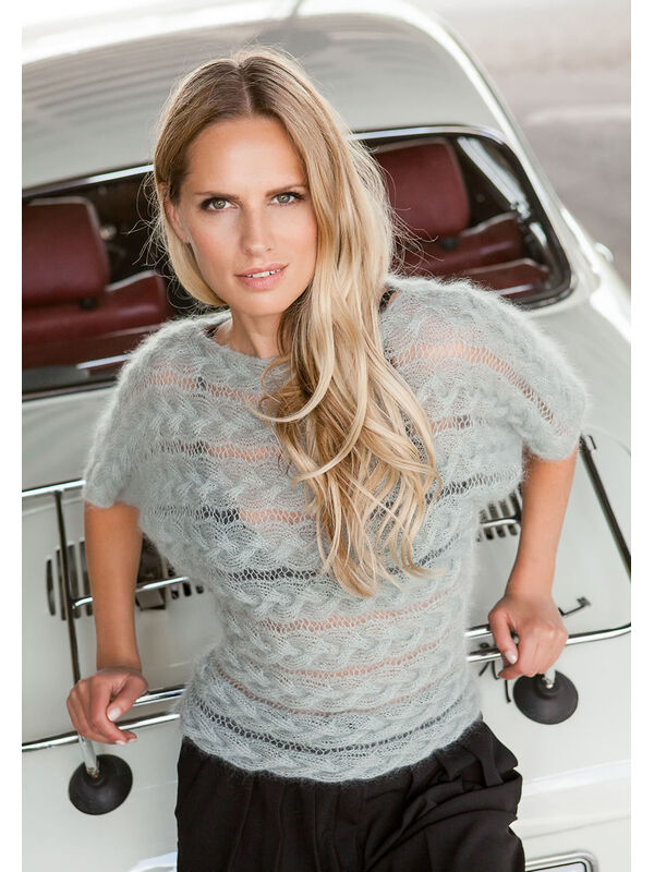 Lana Grossa PULLOVER Silkhair - Strikkeoppskrift (NO)