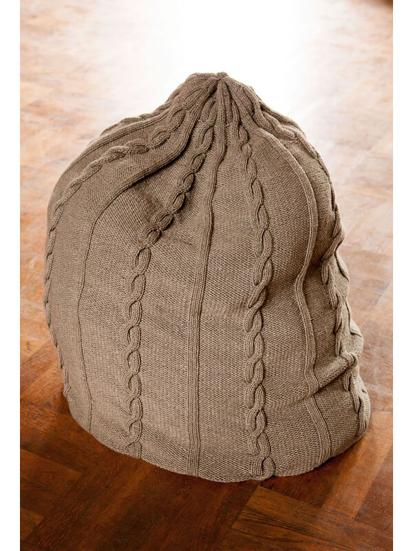 Lana Grossa SITZSACK MIT ZOPF- UND RIPPENSTREIFEN Mille II - German Edition