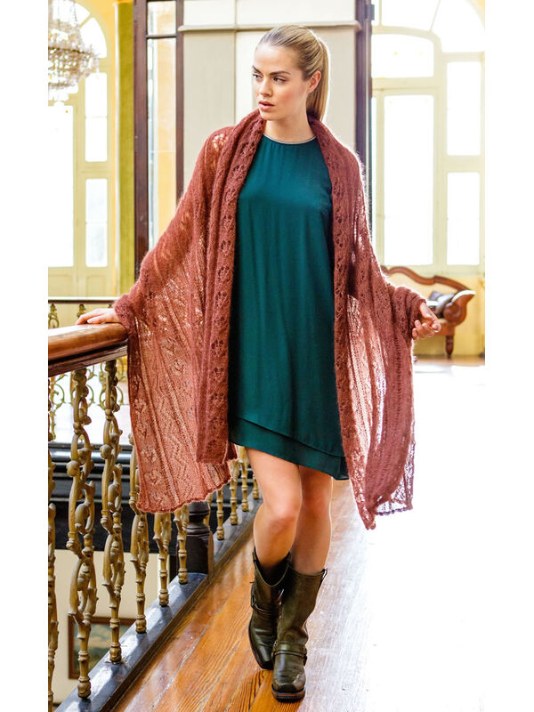 Lana Grossa STOLA IM AJOURMUSTER Silkhair  - German Edition