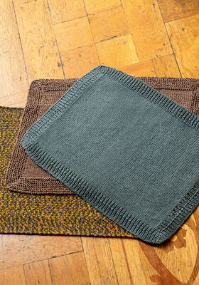 TISCHSET GLATT RECHTS MIT RIPPENBLENDE Linarte - German Edition fra Lana Grossa