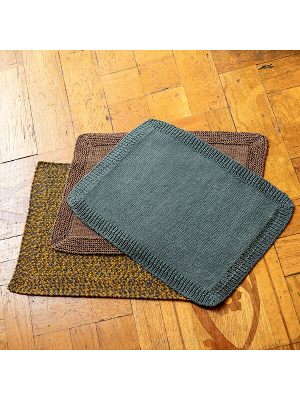 Lana Grossa TISCHSET GLATT RECHTS MIT RIPPENBLENDE Linarte - German Edition