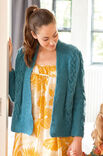 Lana Grossa CARDIGAN MIT ZOPFSTREIFEN UND PERLMUSTER Alta Moda Cashmere 16 - German Edition