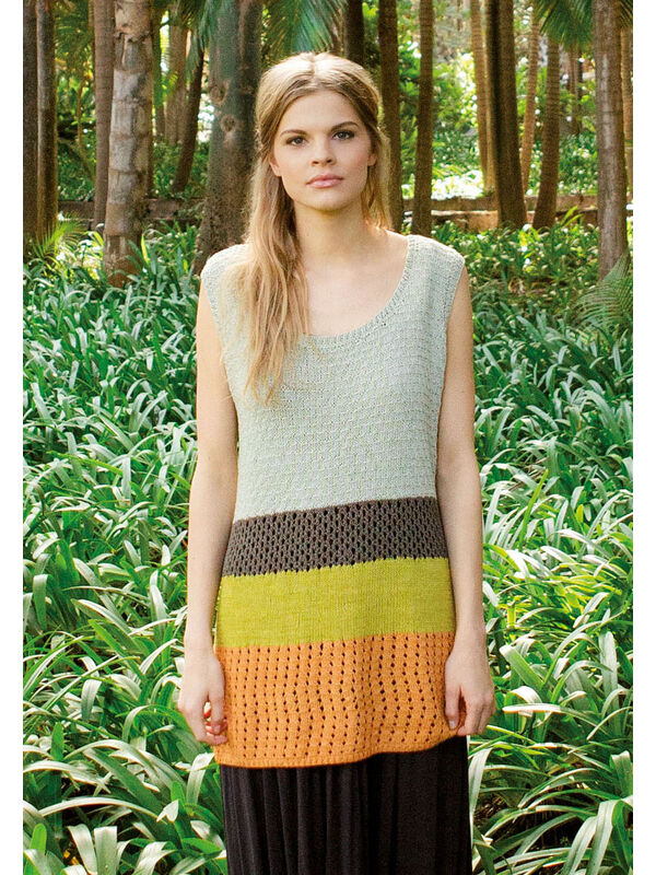 Lana Grossa LONG-TOP IM MUSTERMIX Solo Lino - German Edition