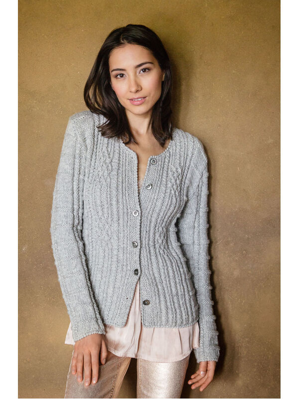 Lana Grossa JACKE IM ZOPF- UND RIPPENMUSTER Alta Moda Cashmere 16 - German Edition