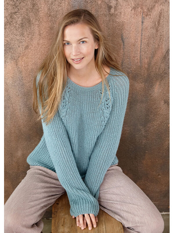 Lana Grossa PULLOVER Ecopuno - Strikkeoppskrift (NO)