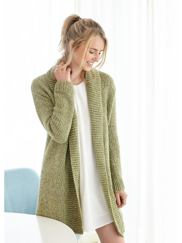 Lana Grossa CARDIGAN Landlust Winterwolle - Strikkeoppskrift (NO)