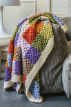 Lana Grossa HEKLET PLAID Ecopuno - Hekleoppskrift (SE)