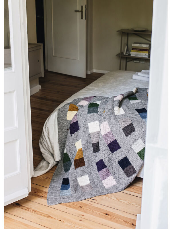 Lana Grossa HEKLET PLAID Alta Moda Alpaca - Hekleoppskrift (SE)