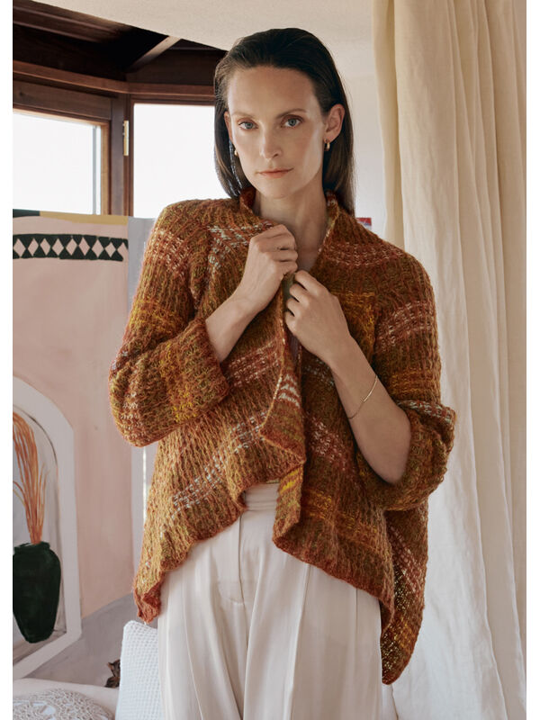 Lana Grossa CARDIGAN Ecopuno & Silkhair - Strikkeoppskrift (SE)