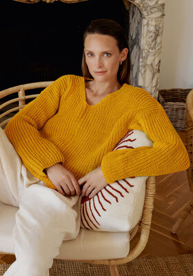 PULLOVER Landlust Alpaka Merino 160 - Strikkeoppskrift (SE) fra Lana Grossa