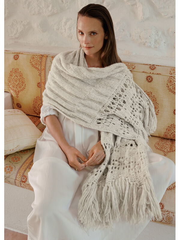 Lana Grossa STOLA Natural Alpaca Pelo - Strikkeoppskrift (SE)