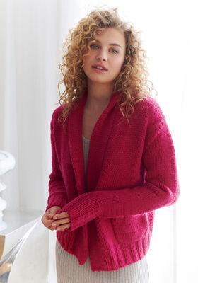 CARDIGAN Brigitte No. 5 - Strikkeoppskrift (SE) fra Lana Grossa