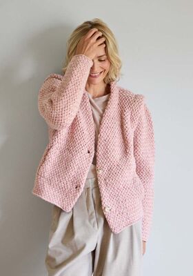 JAKKE Lala Berlin Lovely Cotton - Strikkeoppskrift (SE) fra Lana Grossa