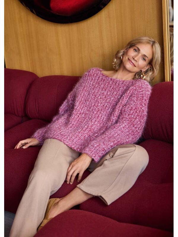 Lana Grossa PULLOVER Mohair Moda - Strikkeoppskrift (SE)