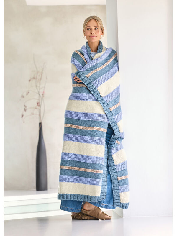 Lana Grossa TEPPE I GLATTSTRIKK OG RILLESTRIKK Alta Moda Cashmere 16