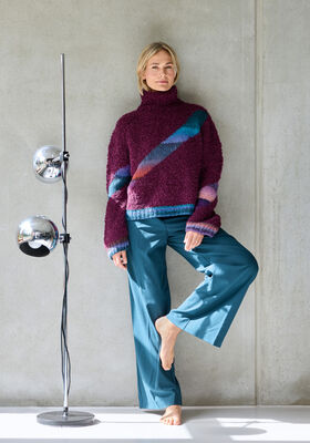GENSER MED INTARSIA  Orsetto & Bomba fra Lana Grossa