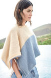 Lana Grossa PONCHO/STOLA Silkhair - Strikkeoppskrift (DK)