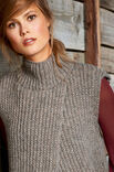 Lana Grossa SLIPOVER I HALVPATENT Alta Moda Alpaca - Strikkeoppskrift (DK)