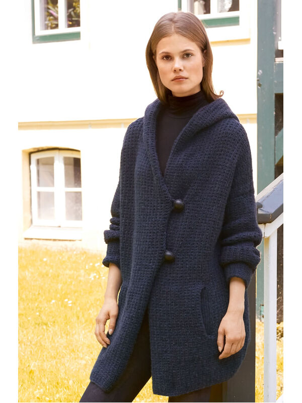 Lana Grossa JAKKE Alta Moda Cashmere 16 - Strikkeoppskrift (DK)