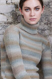 Lana Grossa SWEATER I HALVPATENT Cashmere 16 Fine Dégradé - Strikkeinstruksjoner (DK)