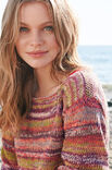 Lana Grossa PULLOVER MED VOLANGKANT - Strikkeinstruksjoner (DK)