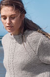 Lana Grossa PULLOVER Brigitte Nr. 2 - Strikkeoppskrift (DK)