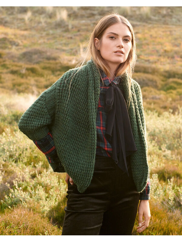 Lana Grossa JAKKE Alta Moda Cashmere 16 - Strikkeoppskrift (NO)