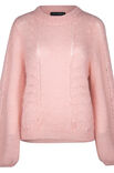 Lana Grossa PULLOVER MED MØNSTERSTRIBER Silkhair - Strikkeopskrift (DK)