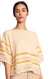 Lana Grossa GLATTSTRIKKET PULLOVER MED MØNSTERMIX Ecopuno - Strikkeoppskrift (DK)