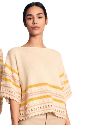 GLATTSTRIKKET PULLOVER MED MØNSTERMIX Ecopuno - Strikkeoppskrift (DK) fra Lana Grossa