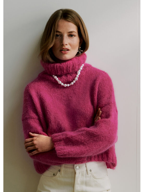 Lana Grossa PULLOVER Brigitte No. 3 - Strikkeoppskrift (DK)