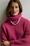 Lana Grossa PULLOVER Brigitte No. 3 - Strikkeoppskrift (DK)