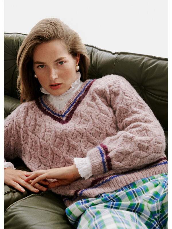 Lana Grossa PULLOVER Brigitte No. 2 - Strikkeoppskrift (SE)