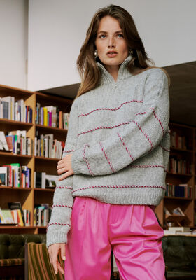 PULLOVER Cool Merino & Brigitte No. 2 - Strikkeoppskrift (SE) fra Lana Grossa